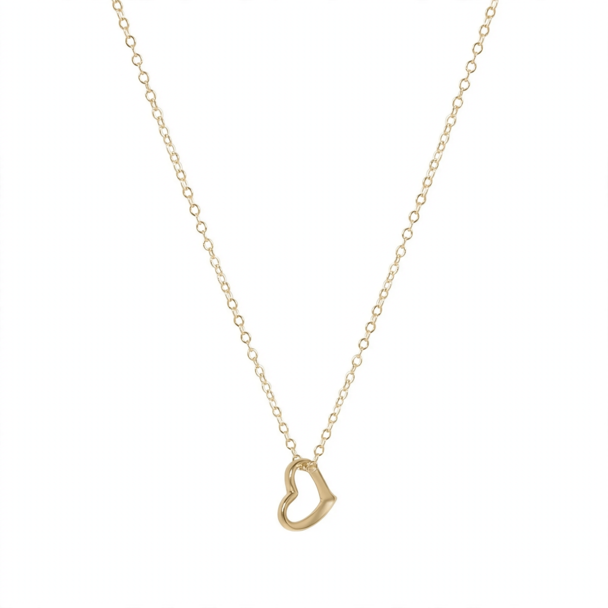 egirl 14" Necklace Gold - Love Small Gold Charm