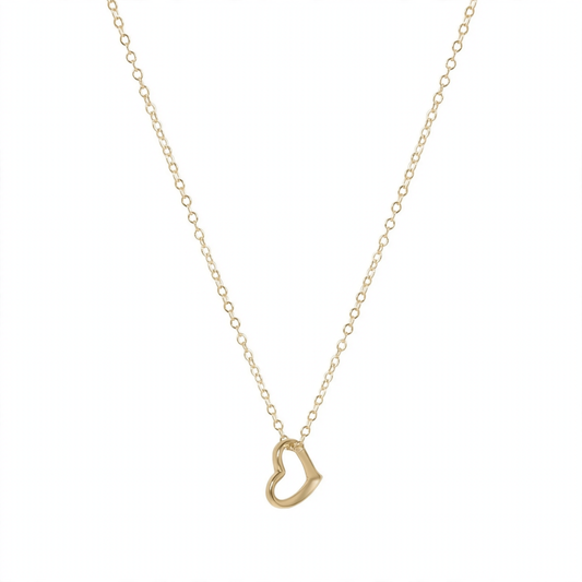 egirl 14" Necklace Gold - Love Small Gold Charm