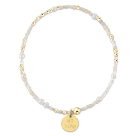 egirl Hope Unwritten Bracelet be you. Small gold Disc - Oh Snow You Didn't