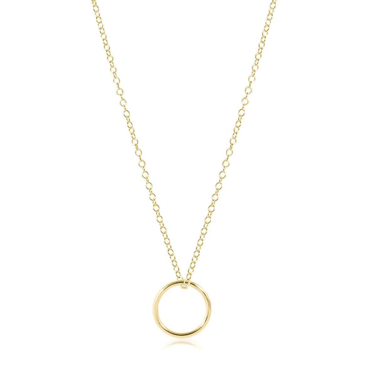 egirl 14" Necklace Gold - Halo Gold Charm