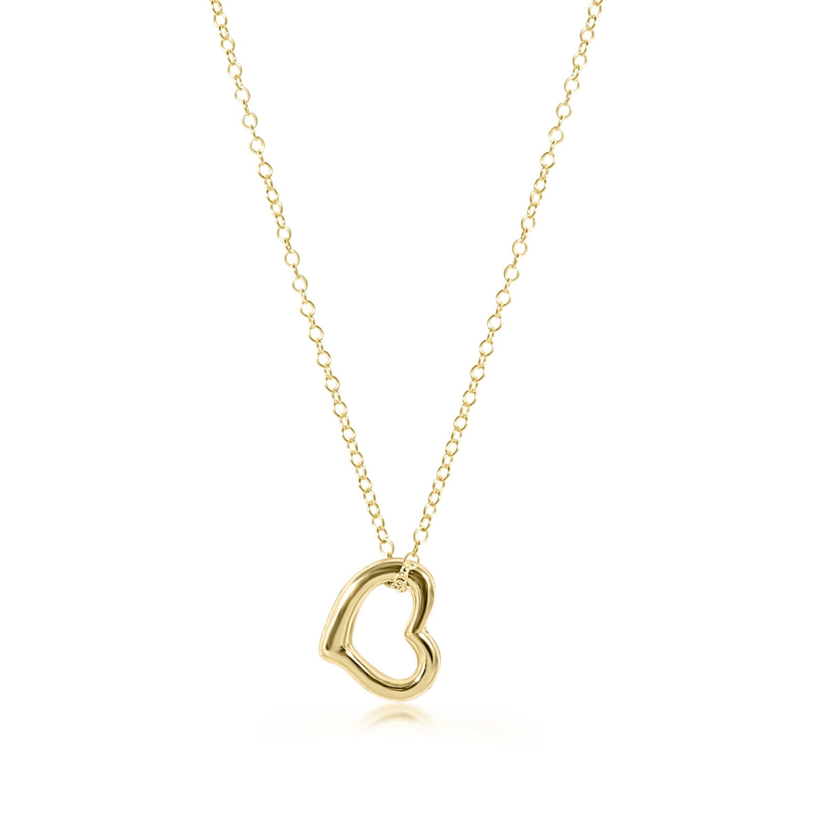 egirl 14" Necklace Gold - Love Gold Charm