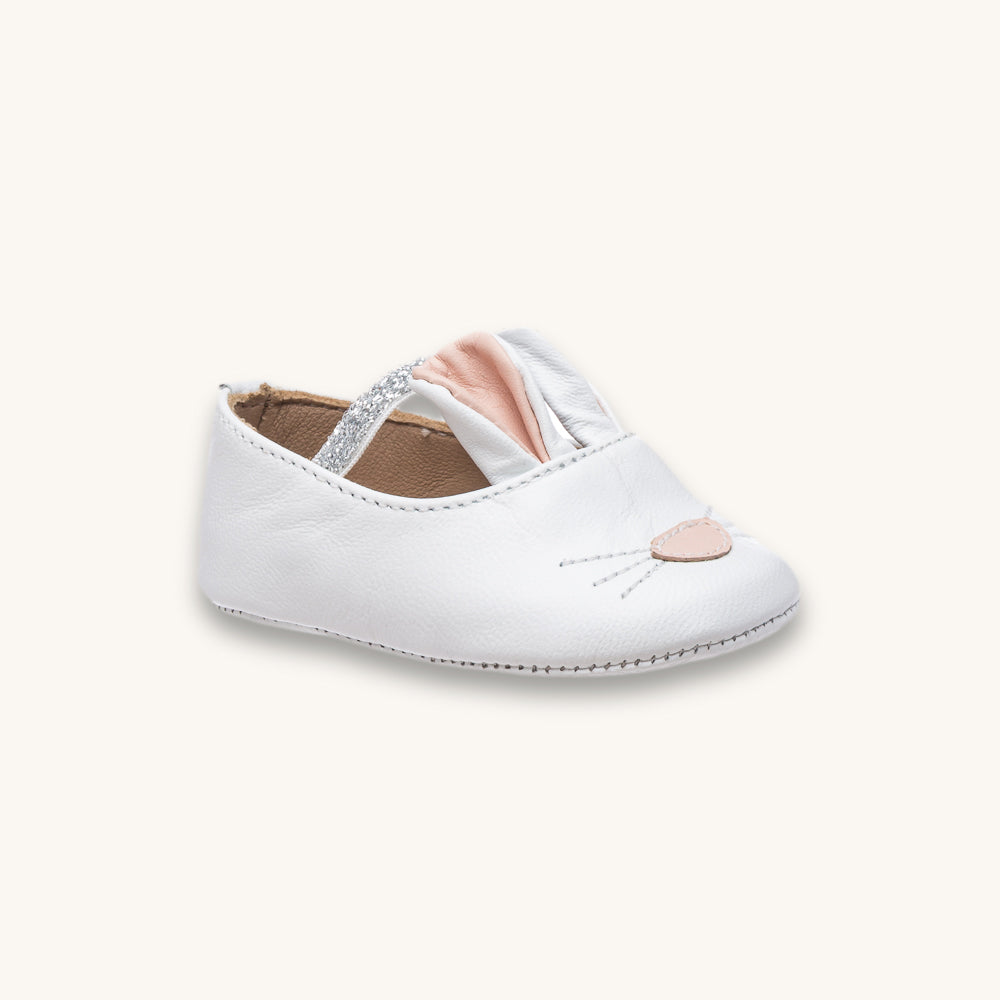 Elephantito Bunny Sleeper in White, style BB199