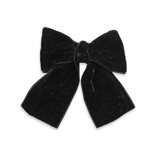 Eva's House Big Velvet Sailor Bow – Black