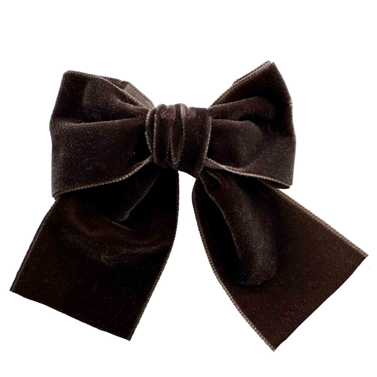Eva's House Big Velvet Sailor Bow – Brown