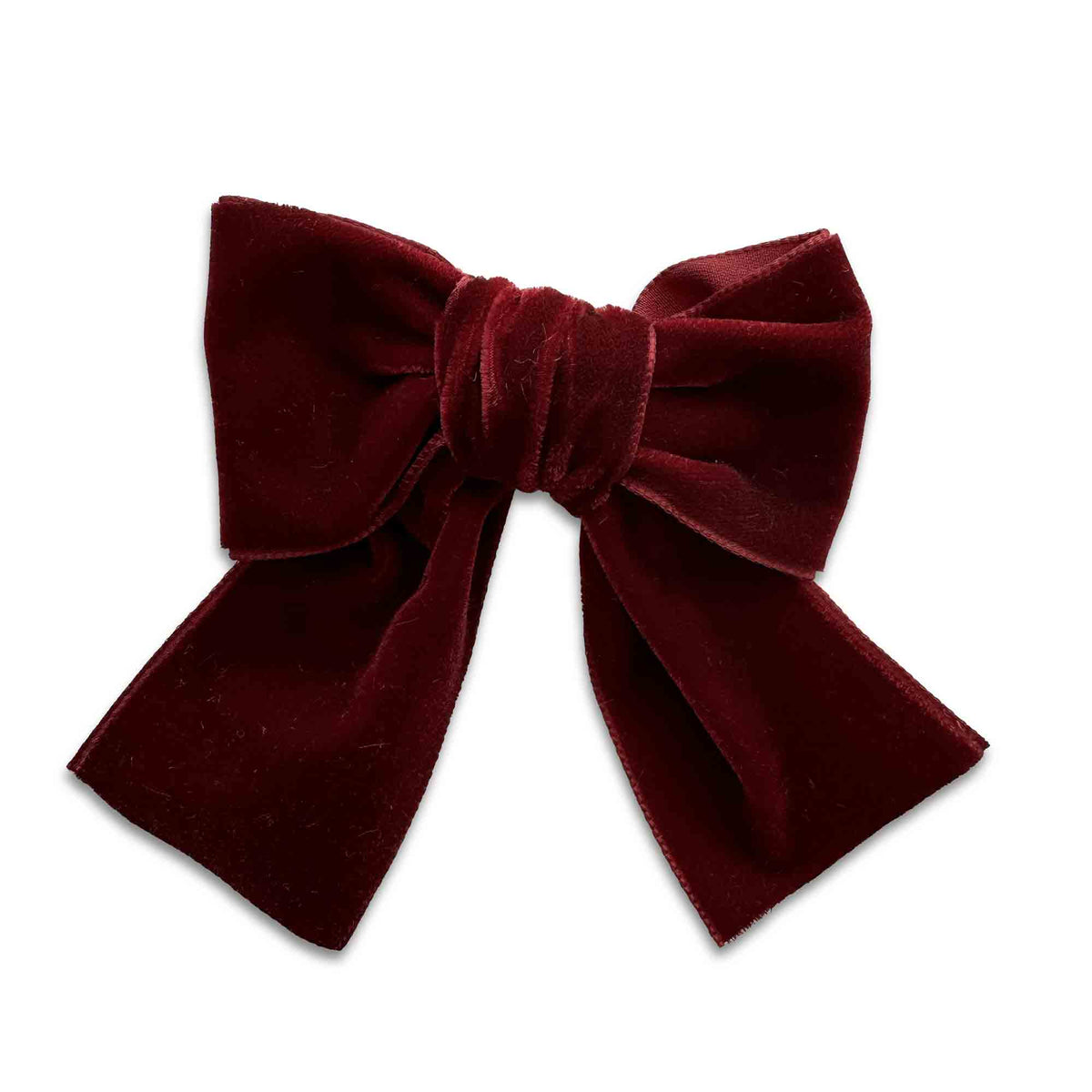 Eva's House Big Velvet Sailor Bow – Burgundy