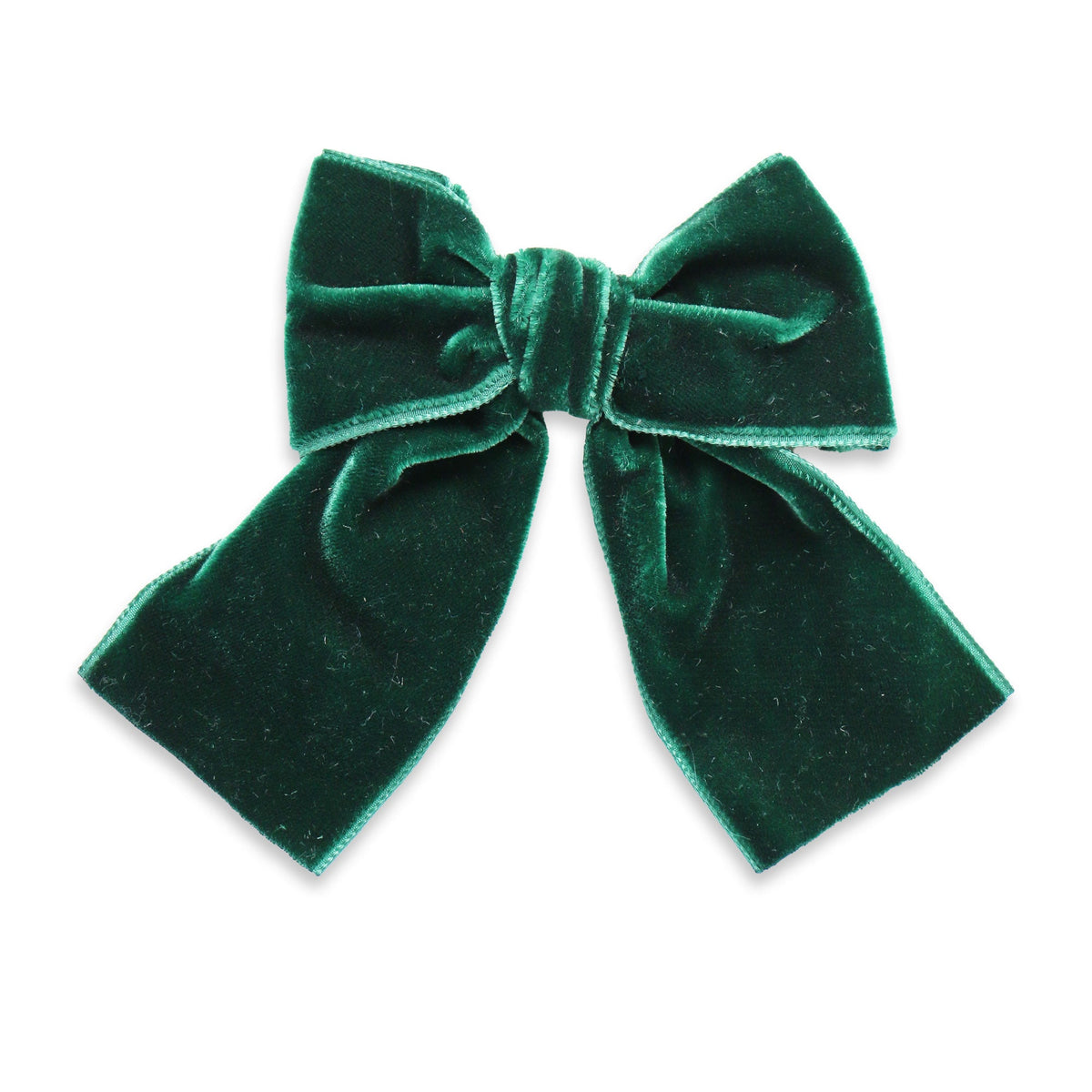 Eva's House Big Velvet Sailor Bow – Forest Green