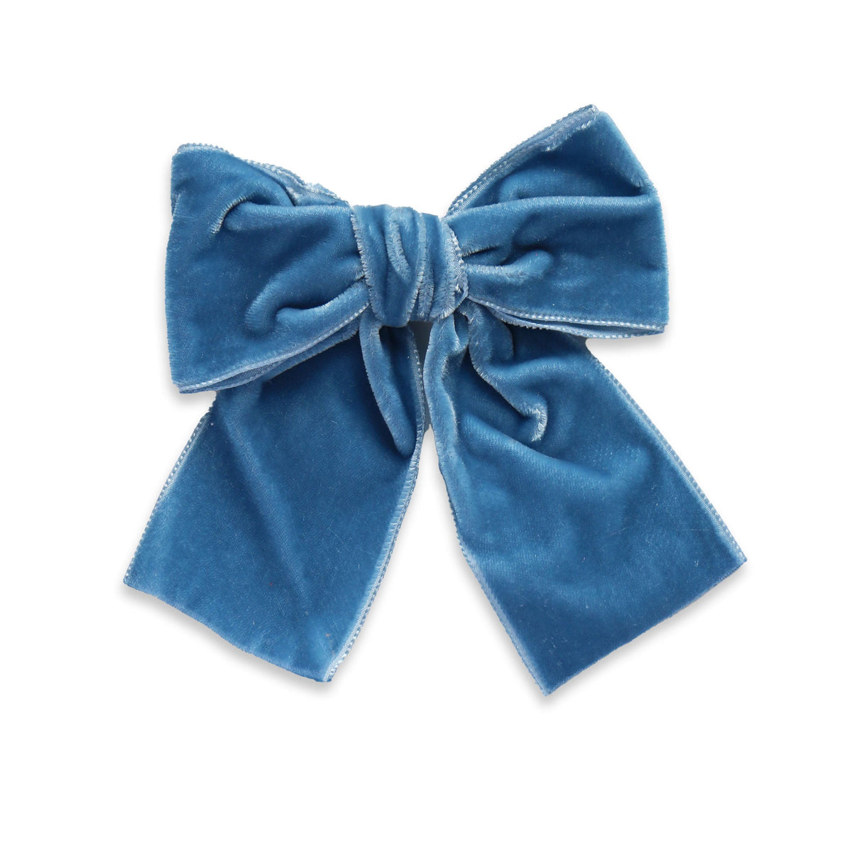Eva's House Big Velvet Sailor Bow – French Blue