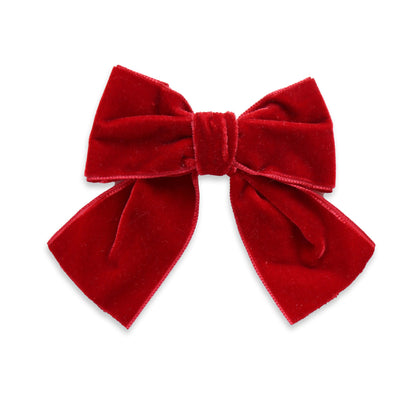 Eva's House Big Velvet Sailor Bow – Red