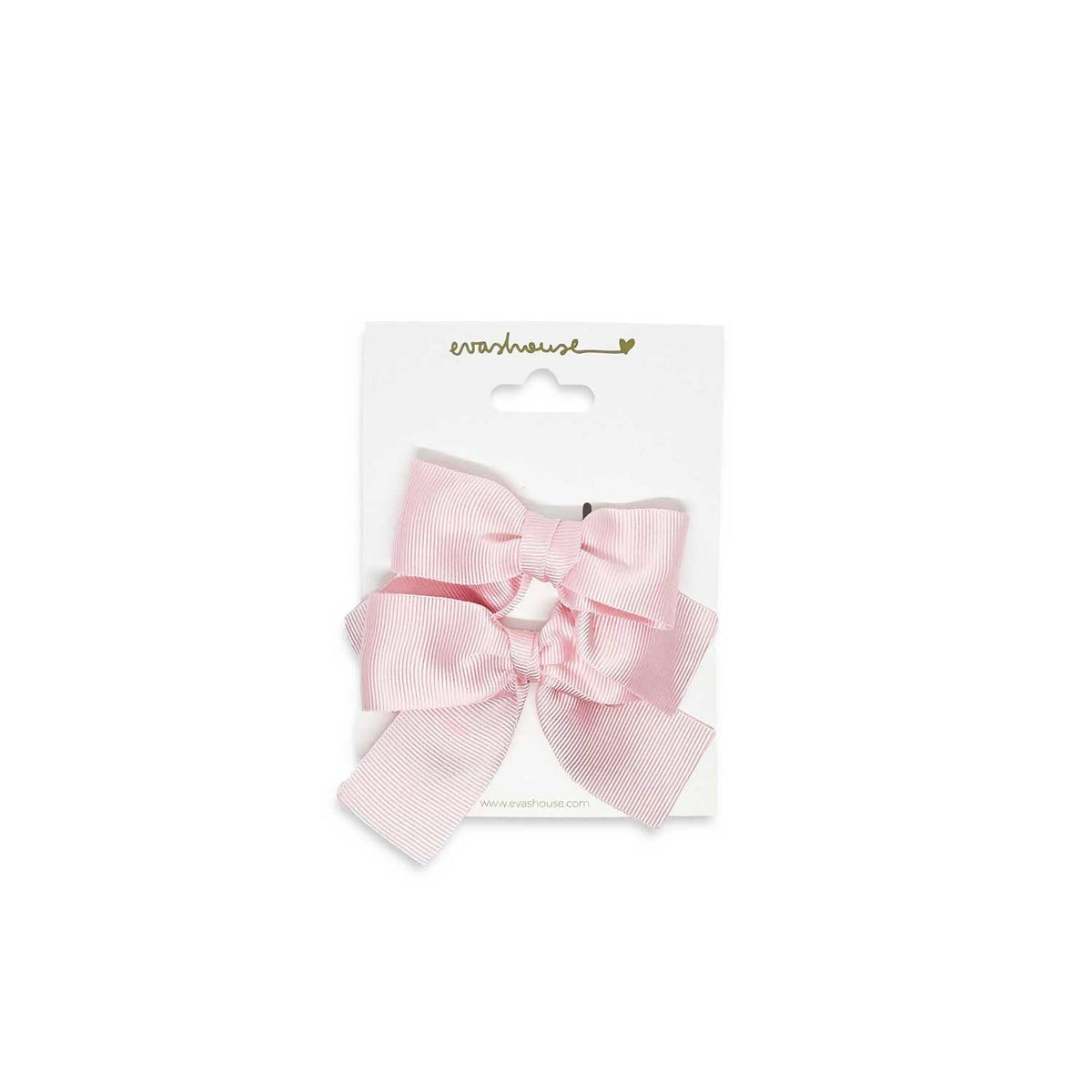 Eva's House Set of two small sailor hair bows – Light Pink