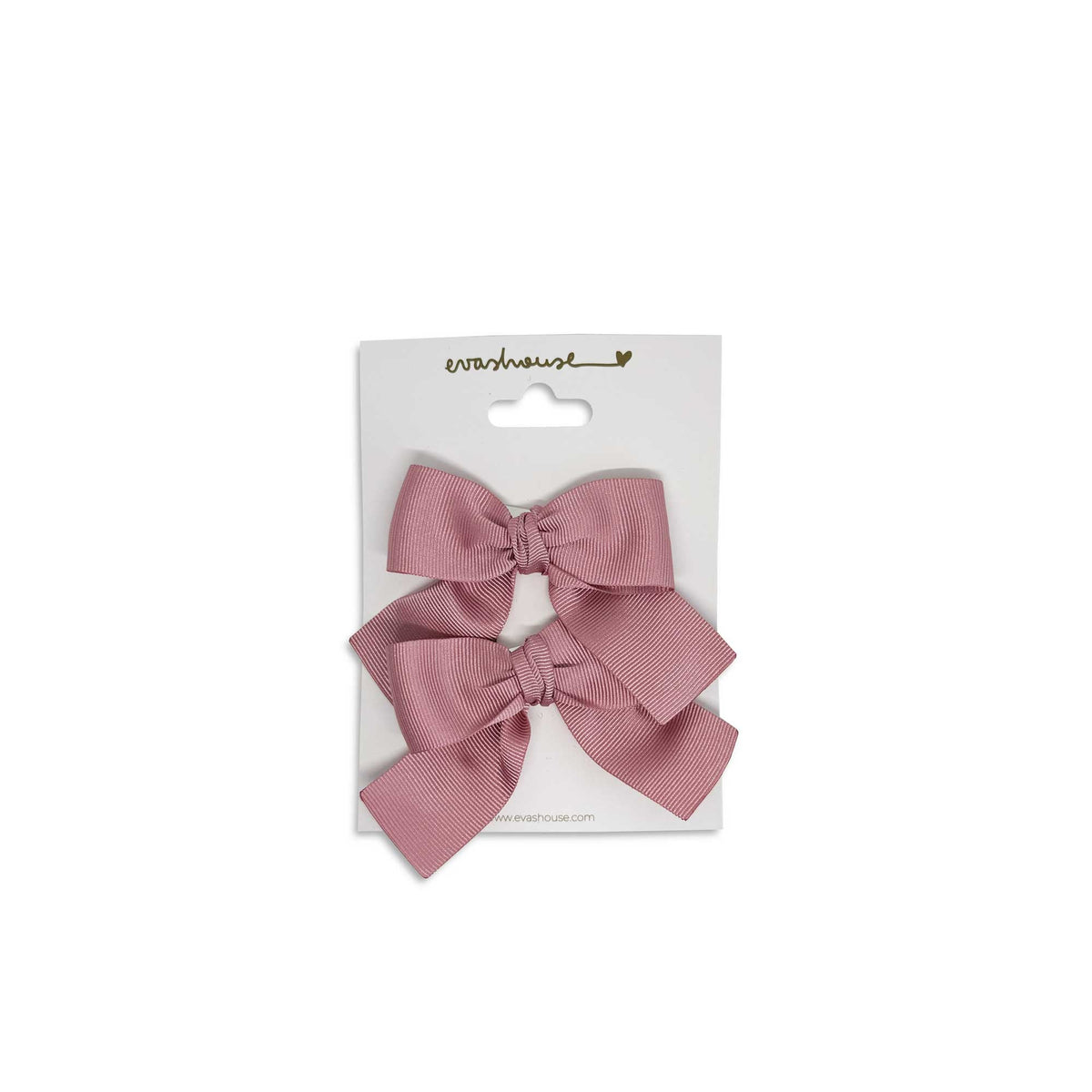 Eva's House Set of two small sailor hair bows – Old Pink