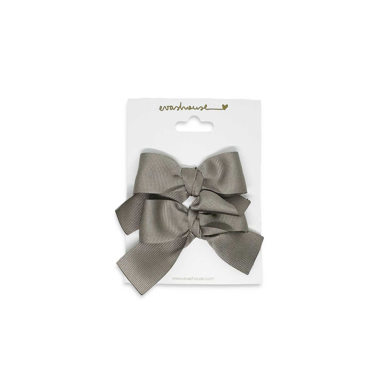 Eva's House Set of two small sailor hair bows – Taupe