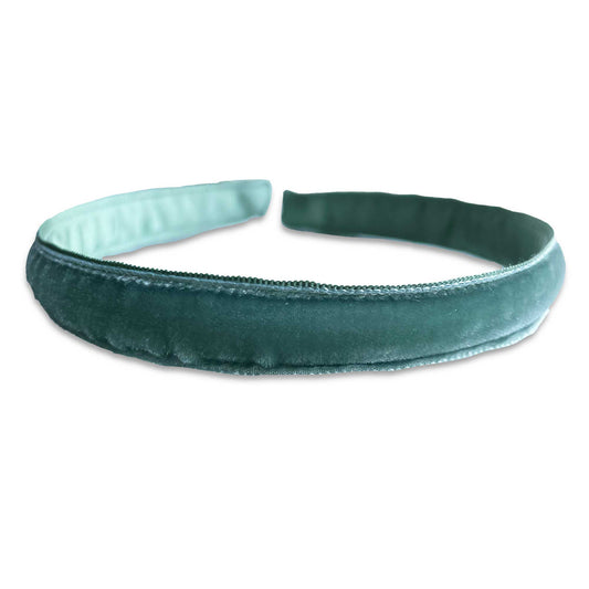 Eva's House Single Velvet Headband – Aquamarine
