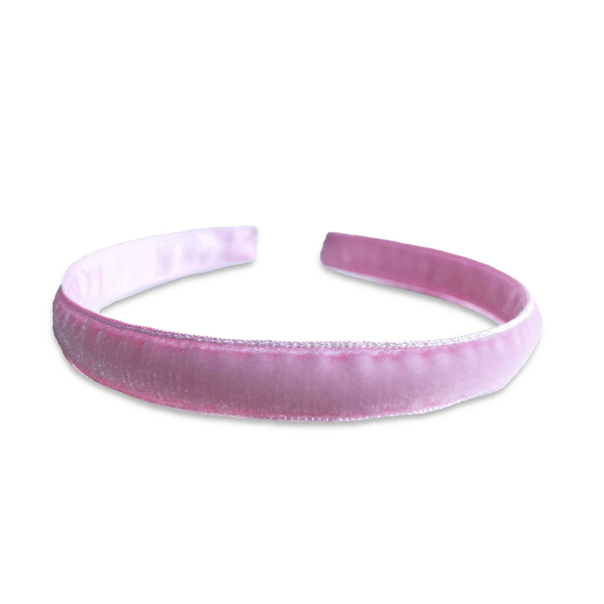 Eva's House Single Velvet Headband – Baby Pink