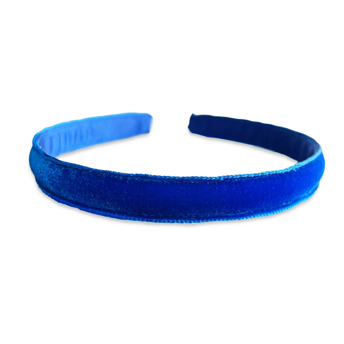 Eva's House Single Velvet Headband – Cobalt Blue