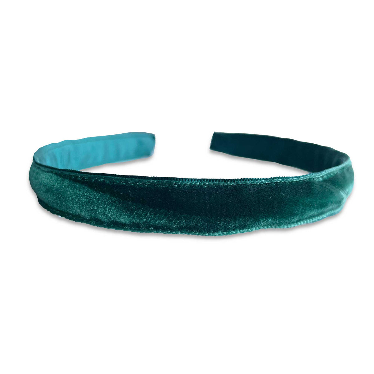 Eva's House Single Velvet Headband – Forest Green