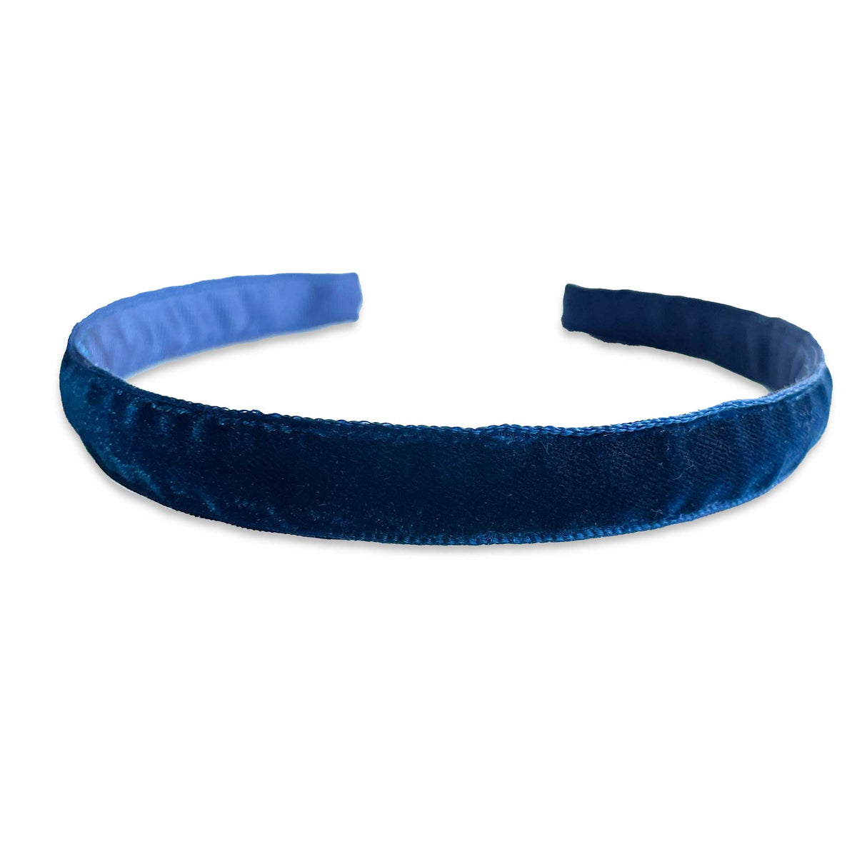 Eva's House Single Velvet Headband – Navy Blue