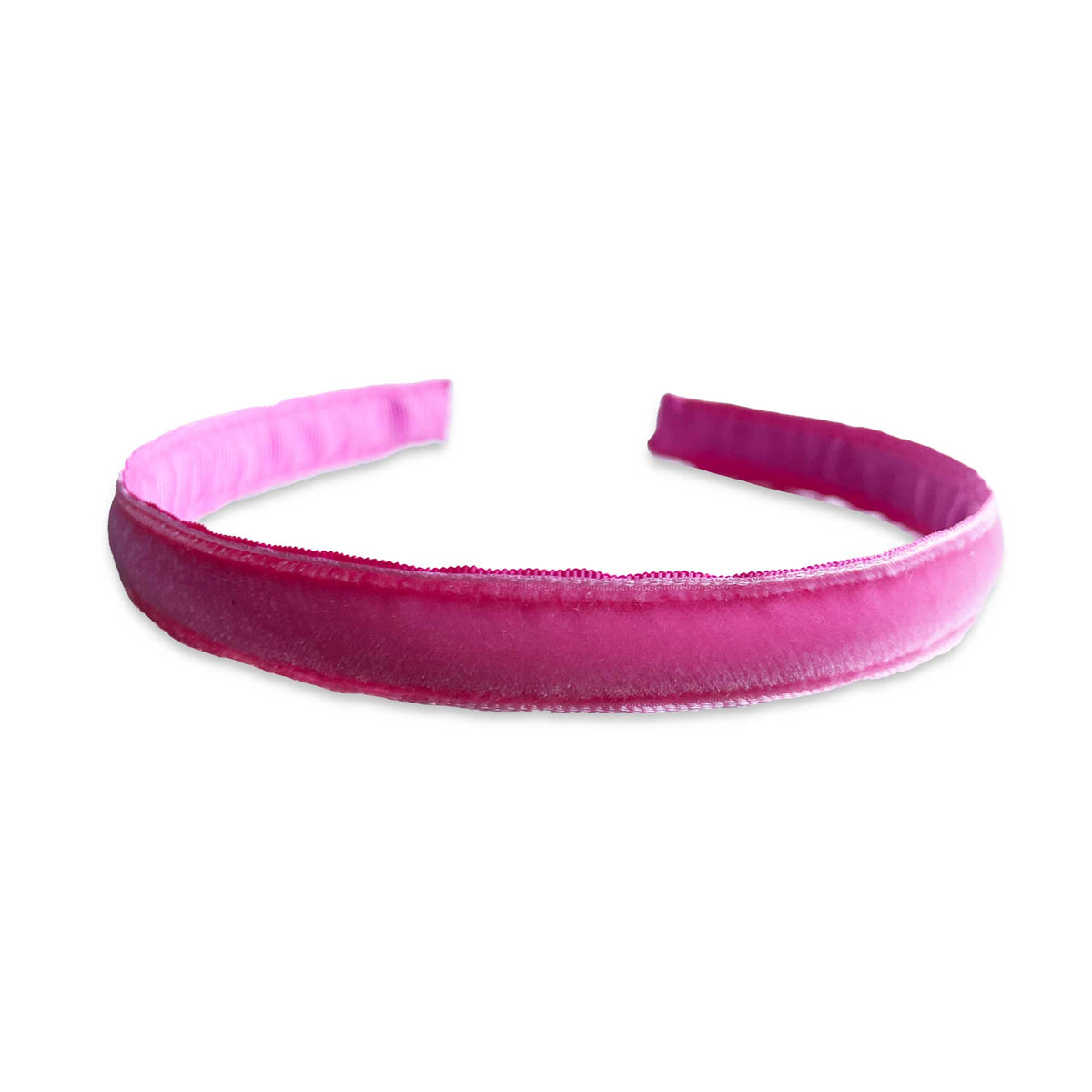 Eva's House Single Velvet Headband – Watermelon Pink