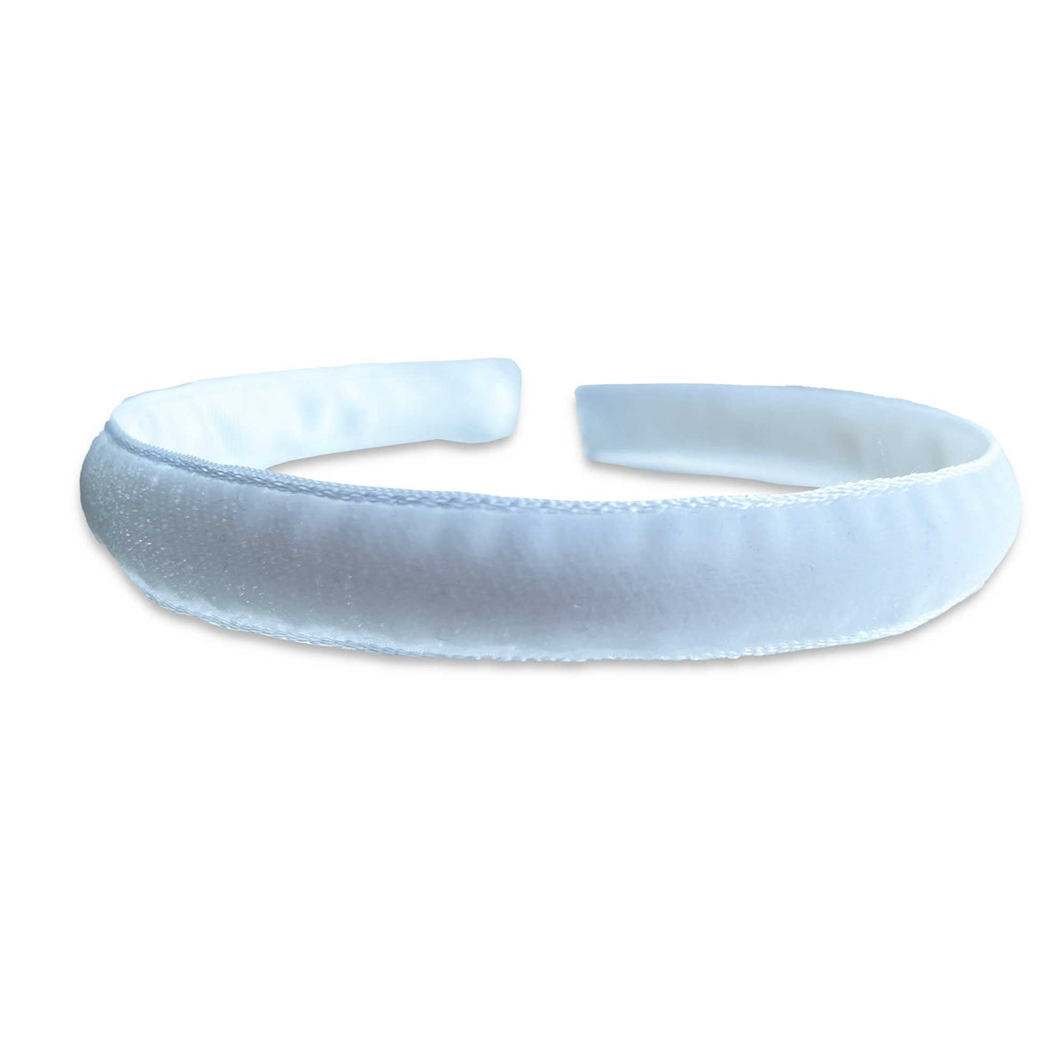 Eva's House Single Velvet Headband – White