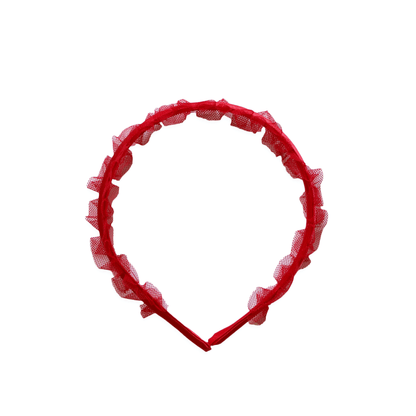 Eva's House Swan Headband – Satin RED