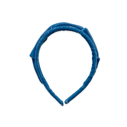 Eva's House Velvet Crown Headband – French Blue