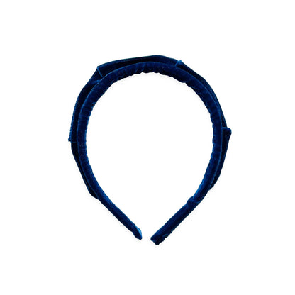 Eva's House Velvet Crown Headband – Navy Blue