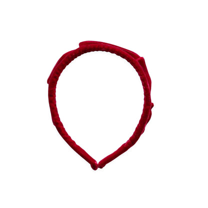 Eva's House Velvet Crown Headband – Red