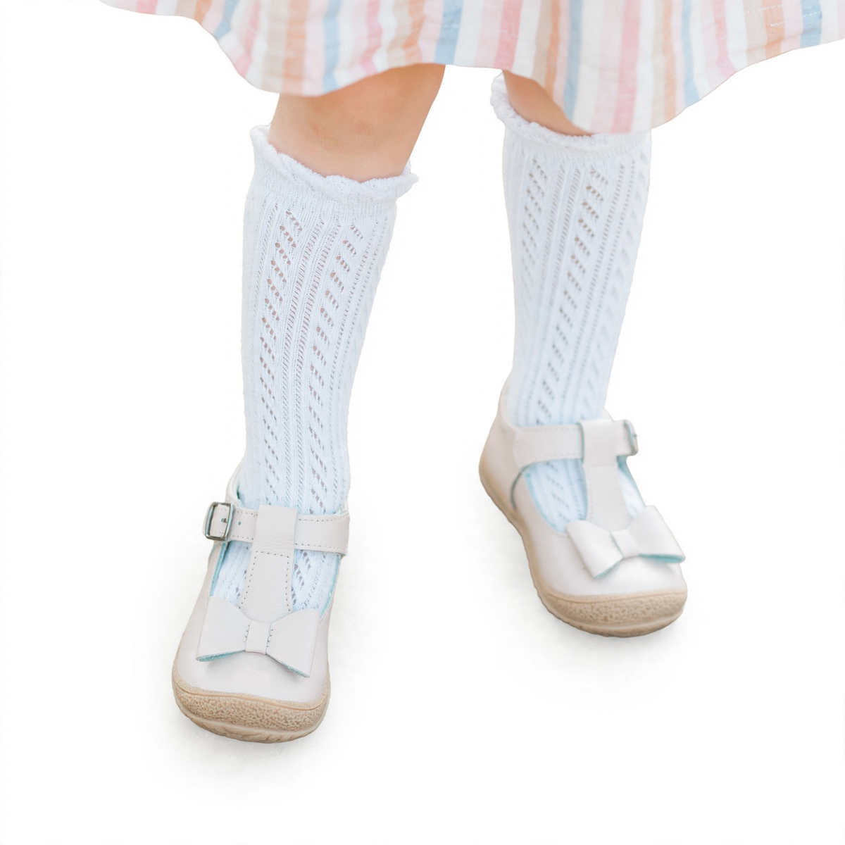 L'Amour Emma Bow T-Strap - Almond (2)