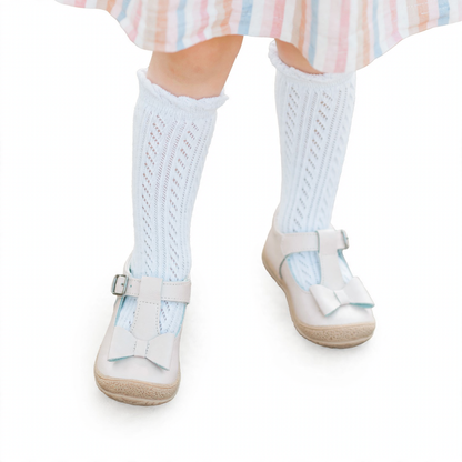 L'Amour Emma Bow T-Strap - Almond (2)
