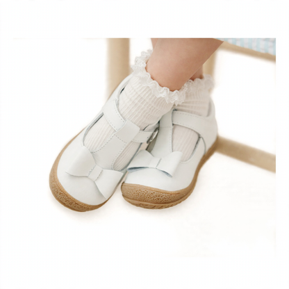 L'Amour Emma Bow T-Strap - White (2)