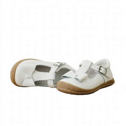 L'Amour Emma Bow T-Strap - White (3)