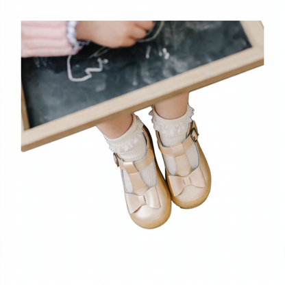 L'Amour Emma Bow T-Strap - Champagne (4)