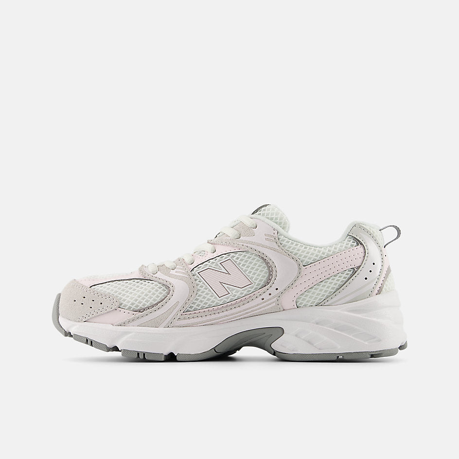 New Balance 530 Big Kids, Grey/Pink, G5309LW, medial side