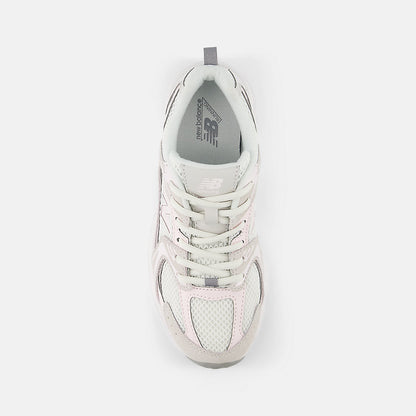 New Balance 530 Big Kids, Grey/Pink, G5309LW, top