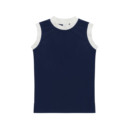 Girl's Muscle Tank Navy