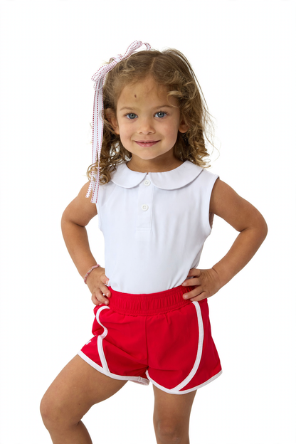 Girl's Super Short - Red (2)