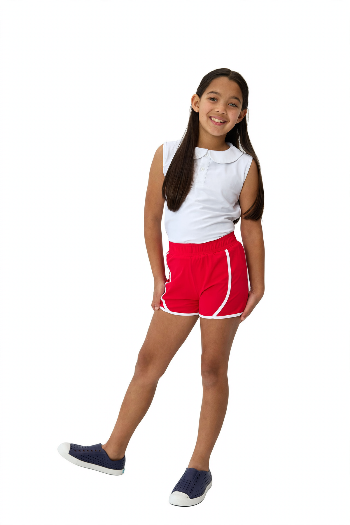 Girl's Super Short - Red (4)