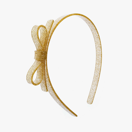 Thin Bow Glitter Headband