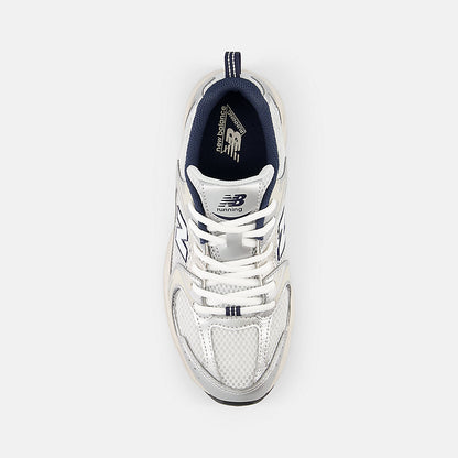 New Balance 530 Big Kids, Summer Fog (grey w/white), GR530KA, top