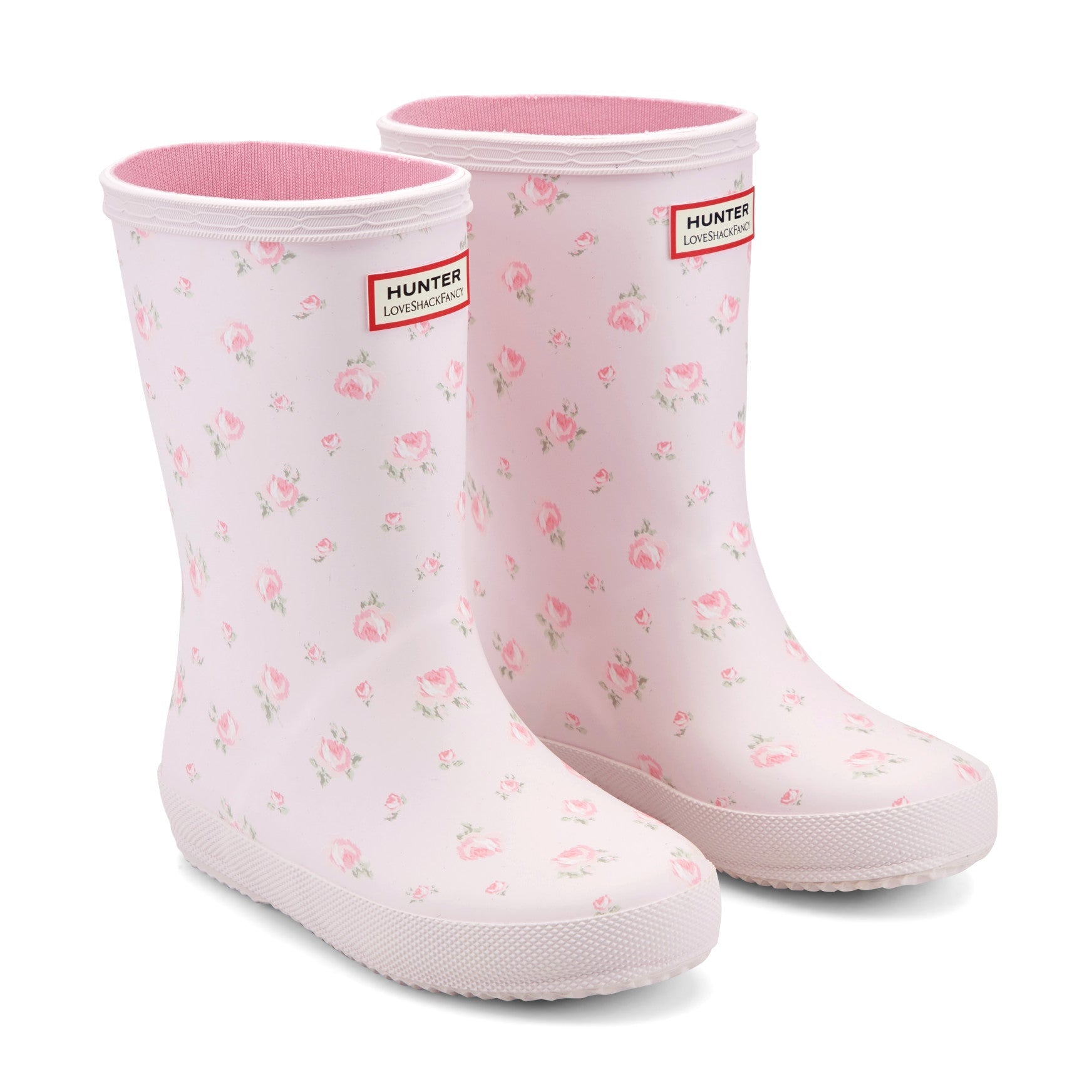 Hunter x LoveShackFancy Light Pink-687 side profile clean product view