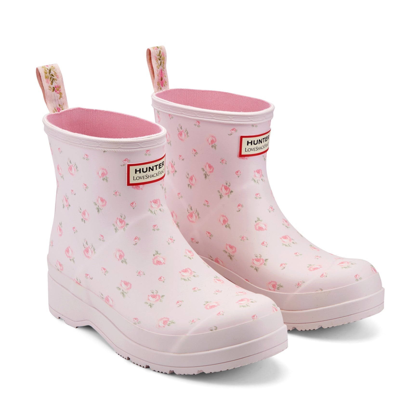 Hunter x LoveShackFancy Light Pink side profile clean product view
