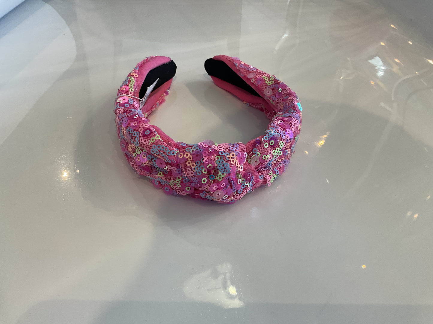 Sequin Overlay Pink Multi