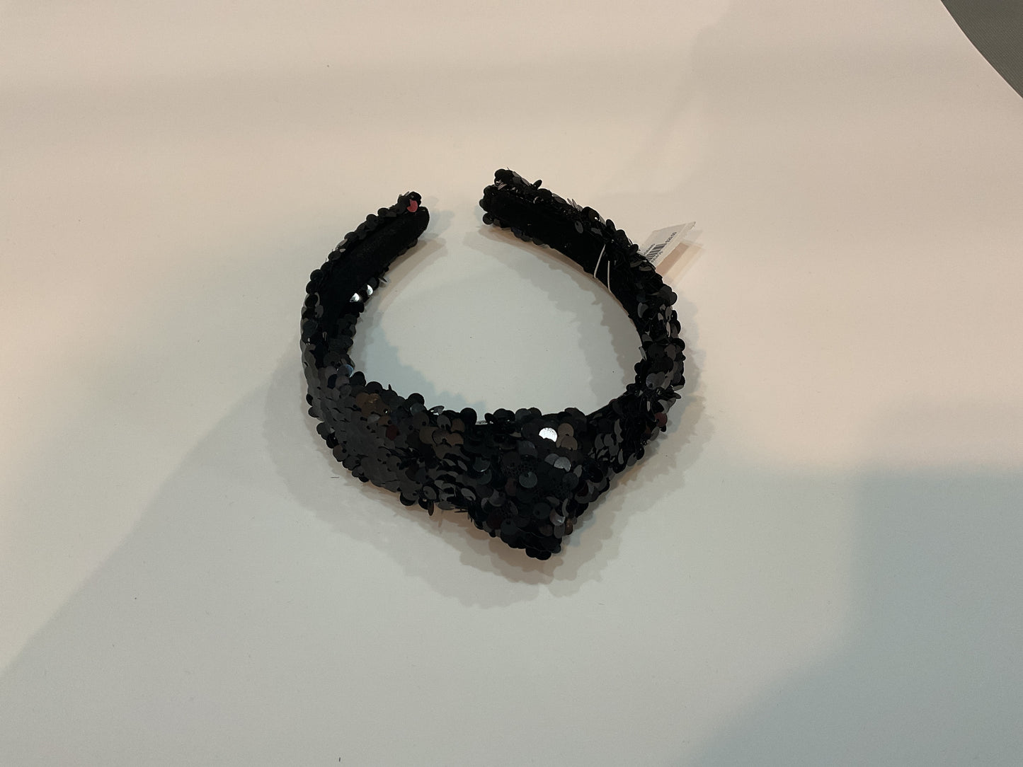 Sequin Knot Blk HB
