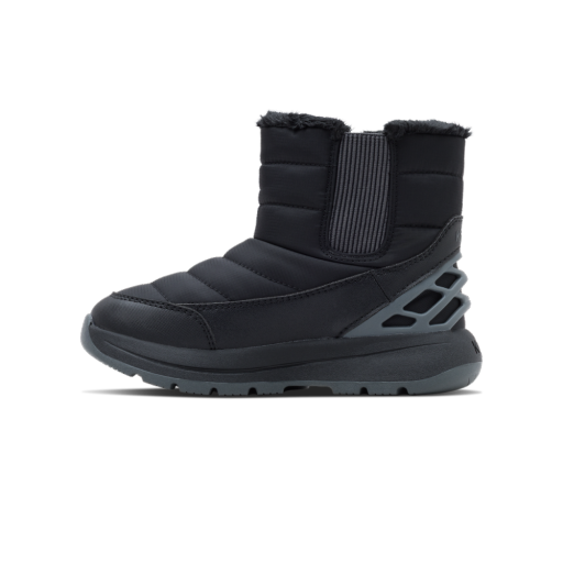 Kizik Little Juno 2 boot — Black/Robust Gray, pair