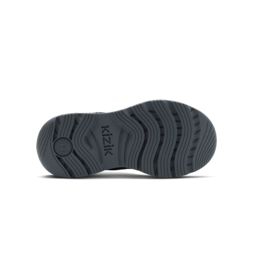 Kizik Little Juno 2 boot — Black/Robust Gray, sole