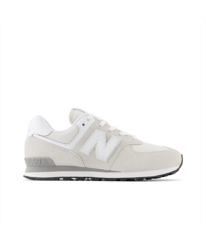 574 Core Lace (Big Kids) - Grey White - EVW