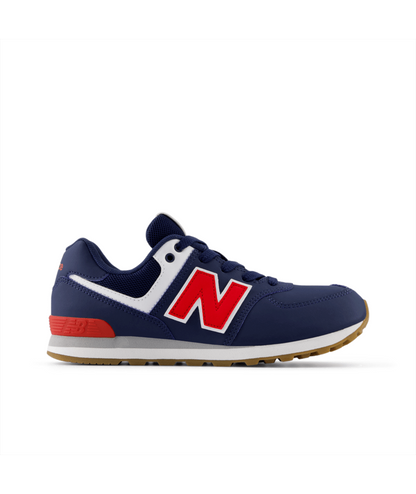 574 Core Lace (Big Kids) - Blue Red