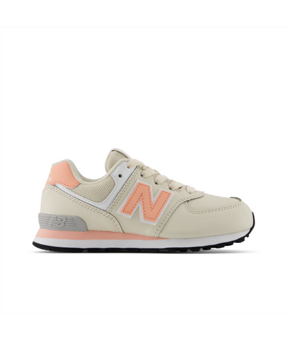 574 Core Lace (Little Kids) M - Beige Pink