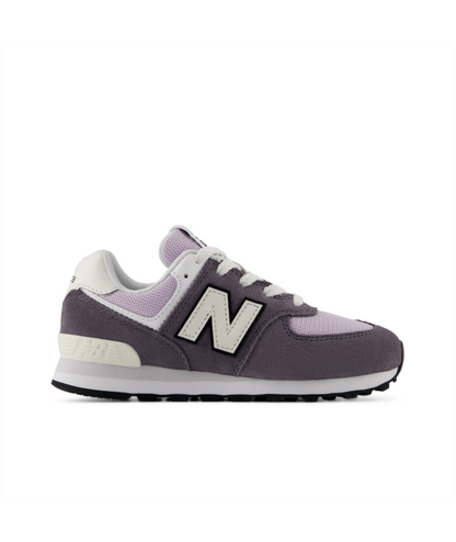 574 Core Lace (Little Kids) M - Grey Purple