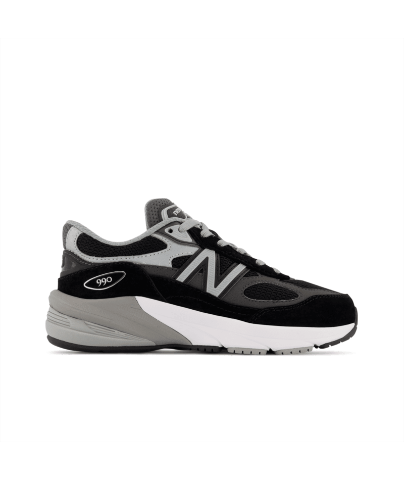 Fuelcell 990v6  Lace (Little Kids) - Black Grey