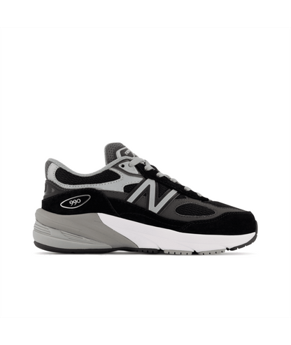 Fuelcell 990v6  Lace (Little Kids) - Black Grey